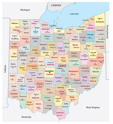ohio state cities|Ohio Map with Cities .
